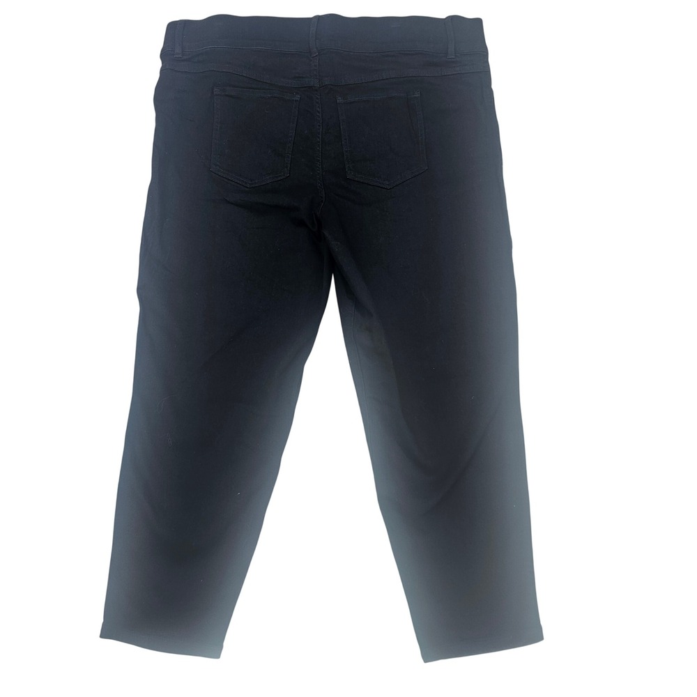SPANX Ankle Skinny Jeans Womens 3X Petite Black Pull On Shaping Denim NWT $128